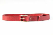 Mongolian Red Leather Belt