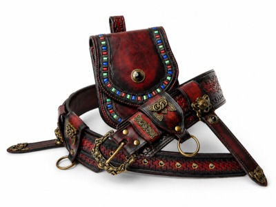 13 th Century Carved Belt