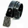 Black | Black Kajug Leather Belt KE01