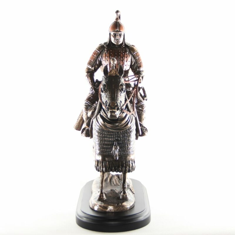 Mongolian Warrior sculpture /Tail Group's Center Wings Blessed Warrior/