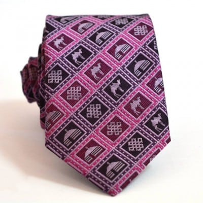 Mongolian purple necktie small