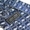 Mongolian puzzle necktie blue