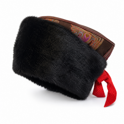Winter Sable Fur Hat, Traditional Style /Free size/