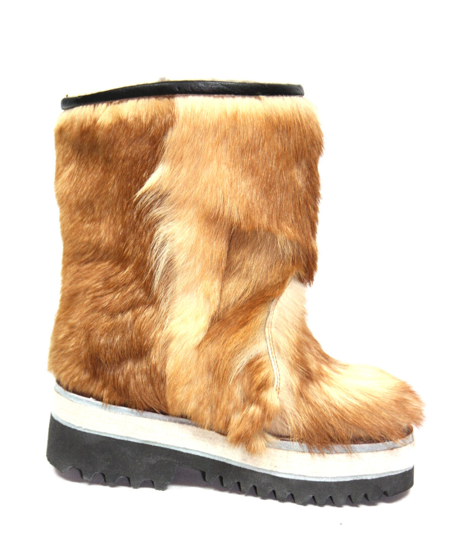 Women Brown Fur Boots 1