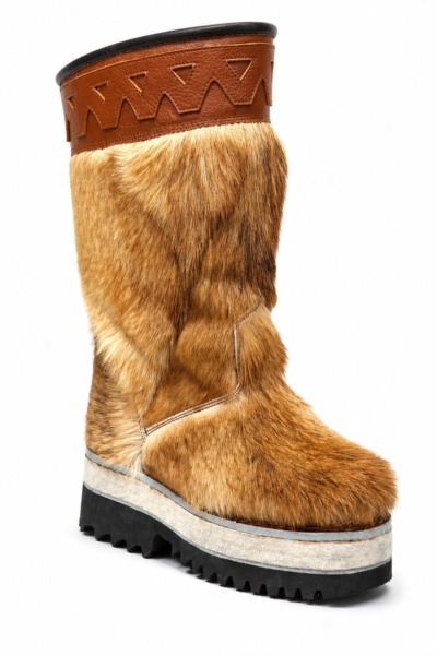 Brown Fur Boots