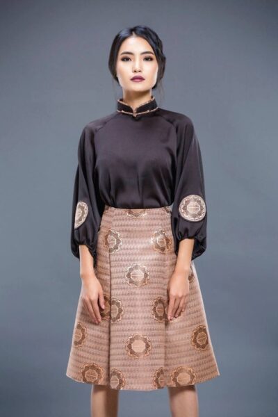 Black Mongolian Women's Dress 3