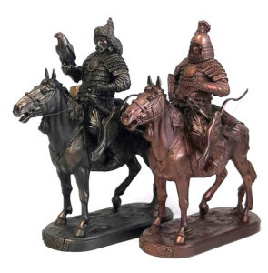 Chinggis Khan Riding Horse Sculpture