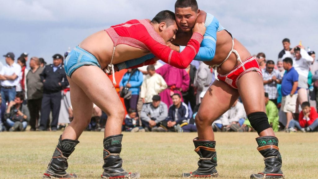 Mongolian Wrestling Competition