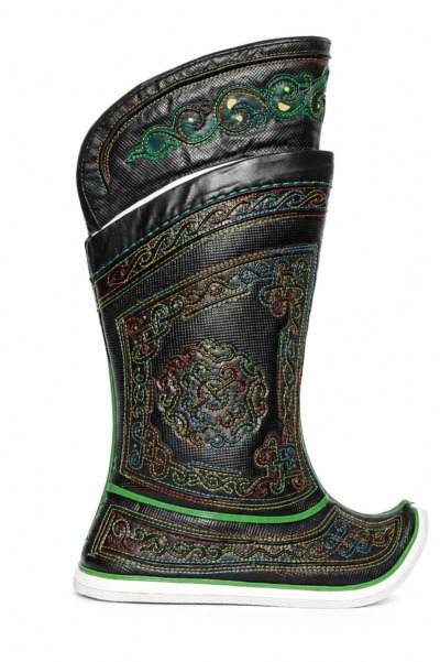 17 th Century Dark Boots with 64 Ornaments