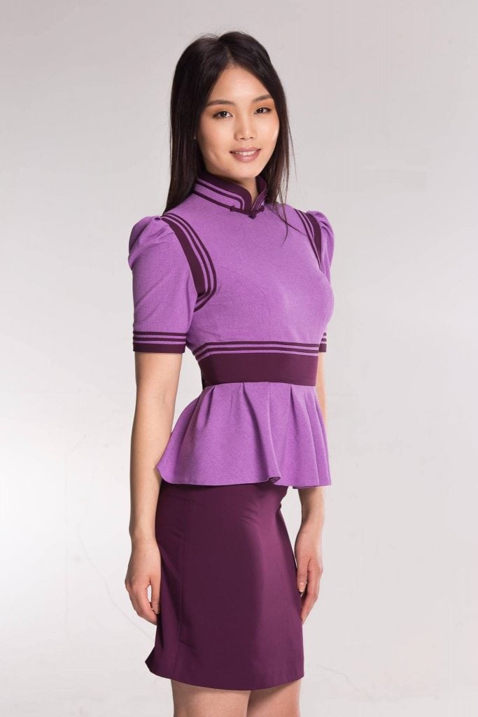 Purple Mongolian Women's Dress