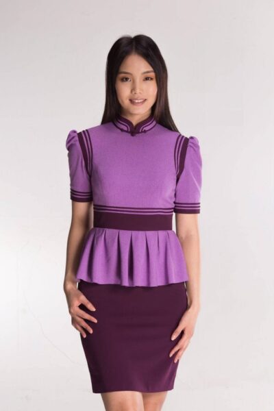 Purple Mongolian Women's Dress