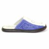 Right Side of White and Blue Slipper