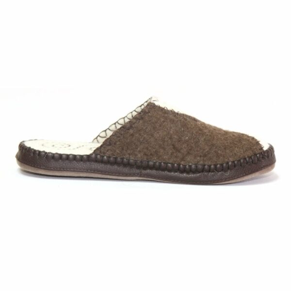 Right Side White and Brown Slipper