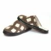 Brown | Slippers with White Brindle