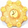 Wooden Clock with 8 Precious Pattern Big