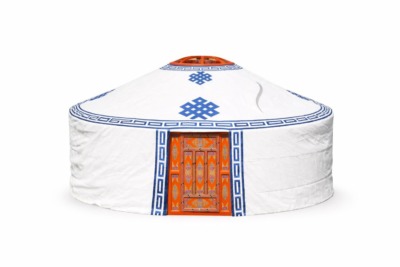 Canvas Cover of Yurt with Ulzii Pattern (Water Resistant)