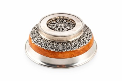 King Silver Bowl with Natsagdorj Pattern 2