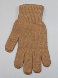 Brown Adult's Camel Wool Gloves