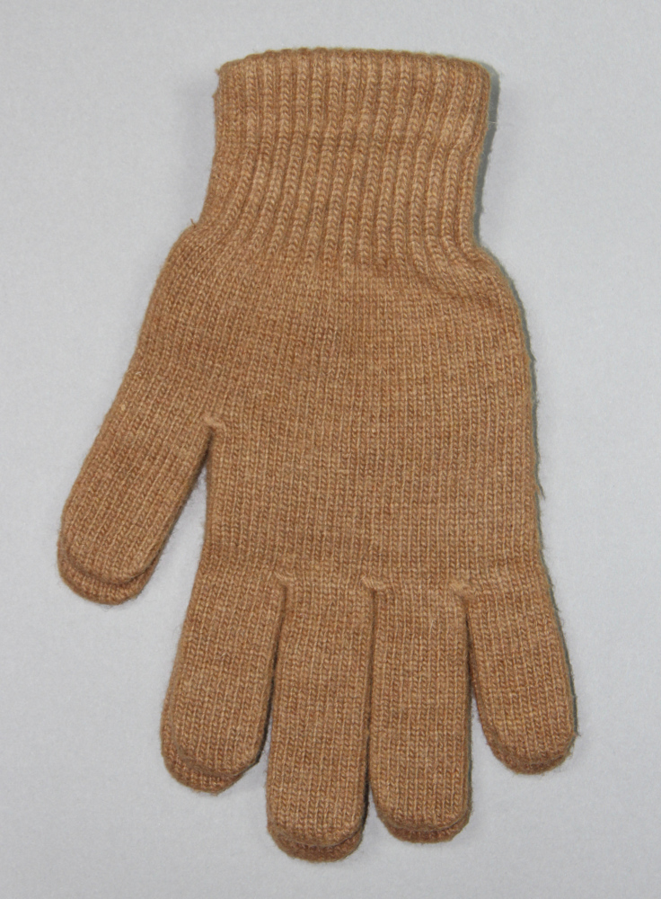 Brown Camel Wool Adults Gloves