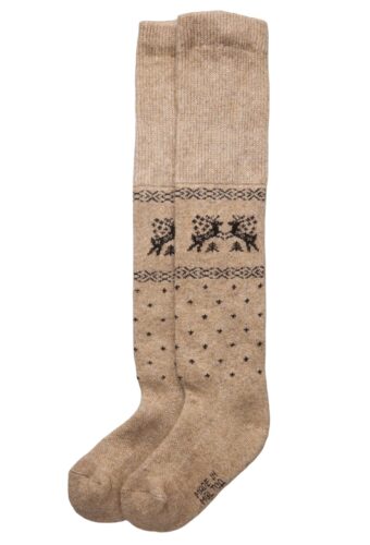 Brown Camel Wool Children Socks