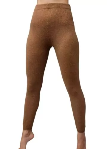 Brown Camel Wool Legging Mongulai