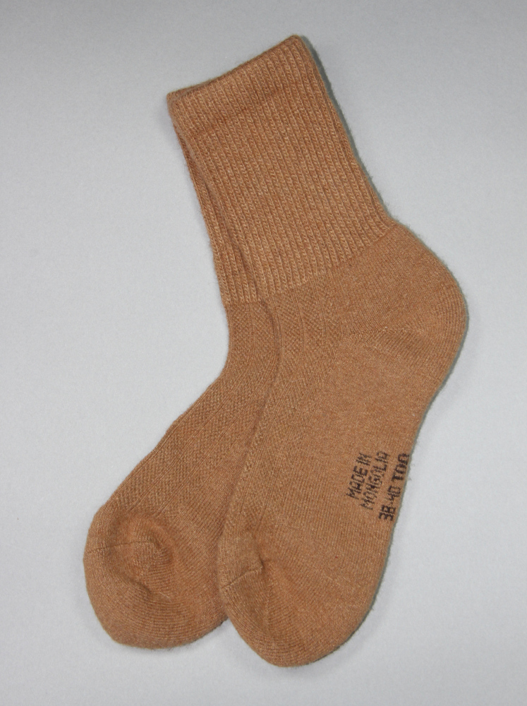 Brown Camel Wool Socks