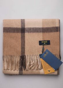 Brown Sheep Woolen Scarf With Pattern(1)