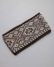 Brown Woolen Bandage With Pattern