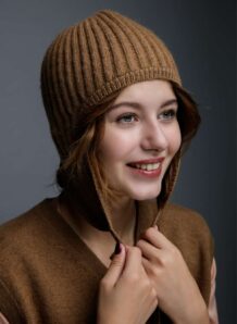 Brown Woolen Women’s Hat