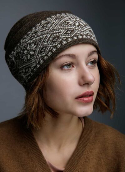 Woolen Women's Hat with Pattern