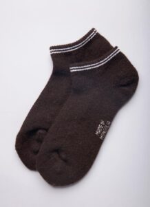Dark Brown Camel Woolen Socks