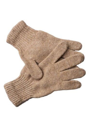 Cream Camel Wool Gloves