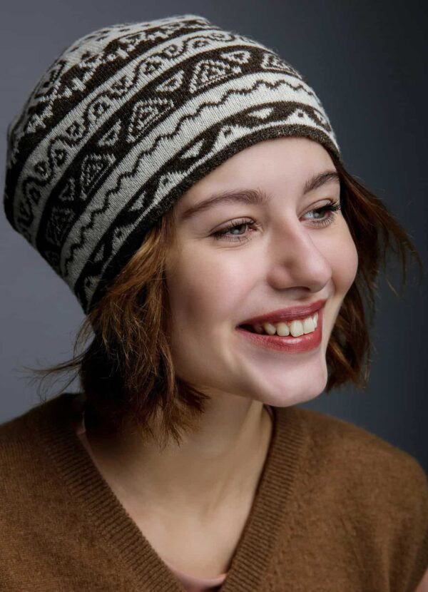 Woolen Women's Hat with Pattern
