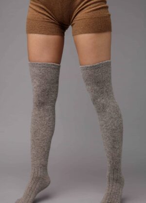 Dark Grey Camel Woolen Socks
