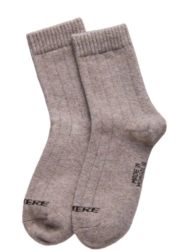 Gray Cashmere Socks 1