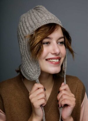 Grey Woolen Women’s Beret Hat