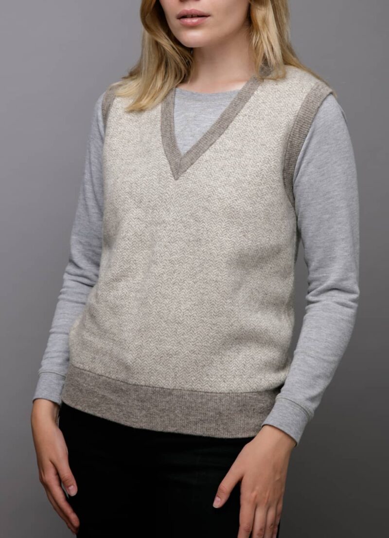 Brown Women's Camel Wool Vest 2 Mongulai — free download
