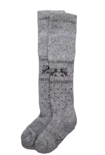 Grey Yak Wool Children Socks