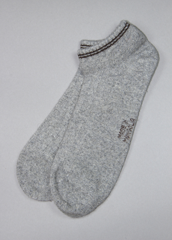 Grey Yak Wool Socks
