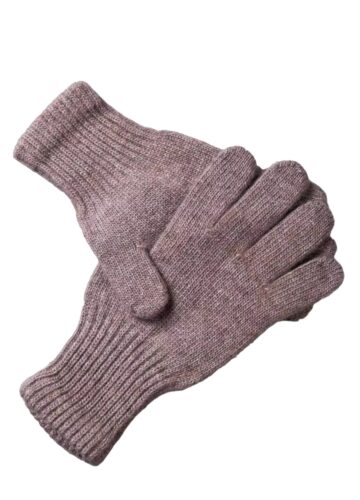 Light Brown Yak Wool Gloves
