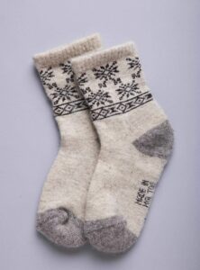 White Sheep Wool Children's Socks