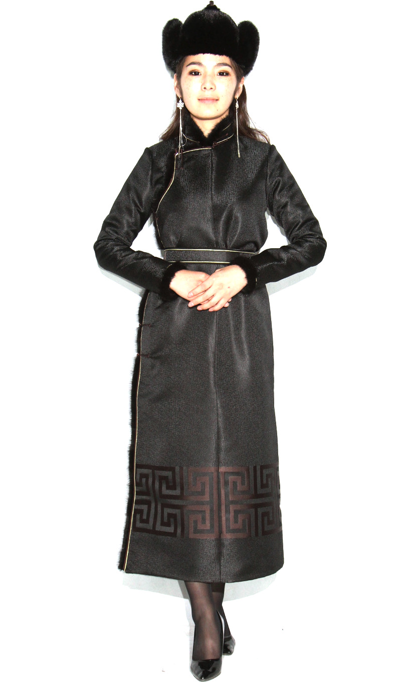 17th Century Women's Deel with Sable Fur Mongulai
