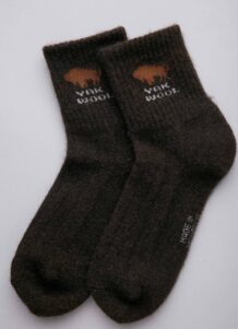 Dark Brown Yak Woolen Socks