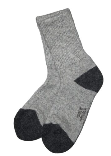 gray yak wool socks