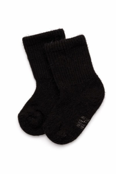 Dark Brown Yak Wool Children's Socks