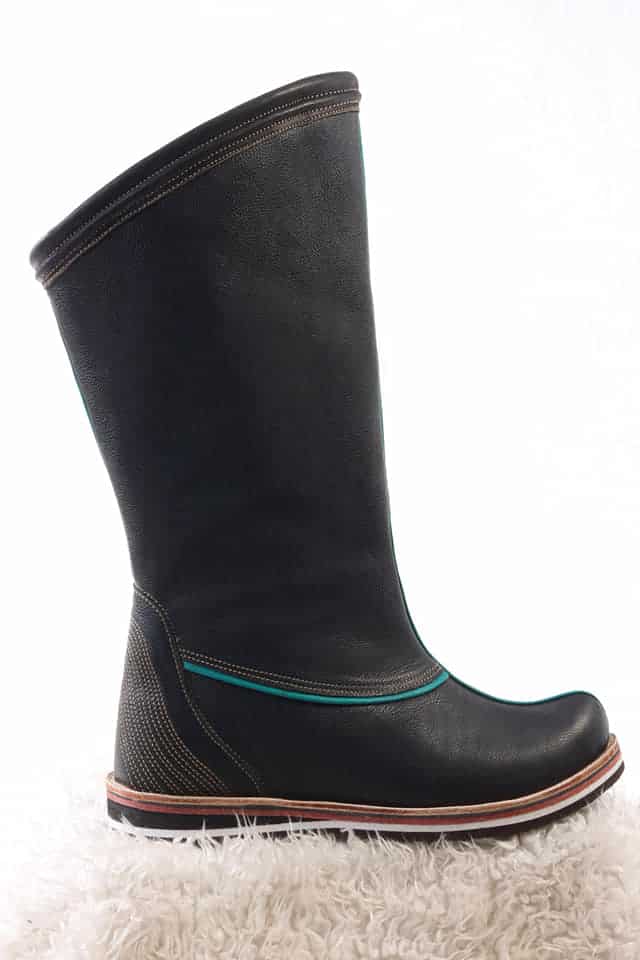 Black Cowhide Boots 2