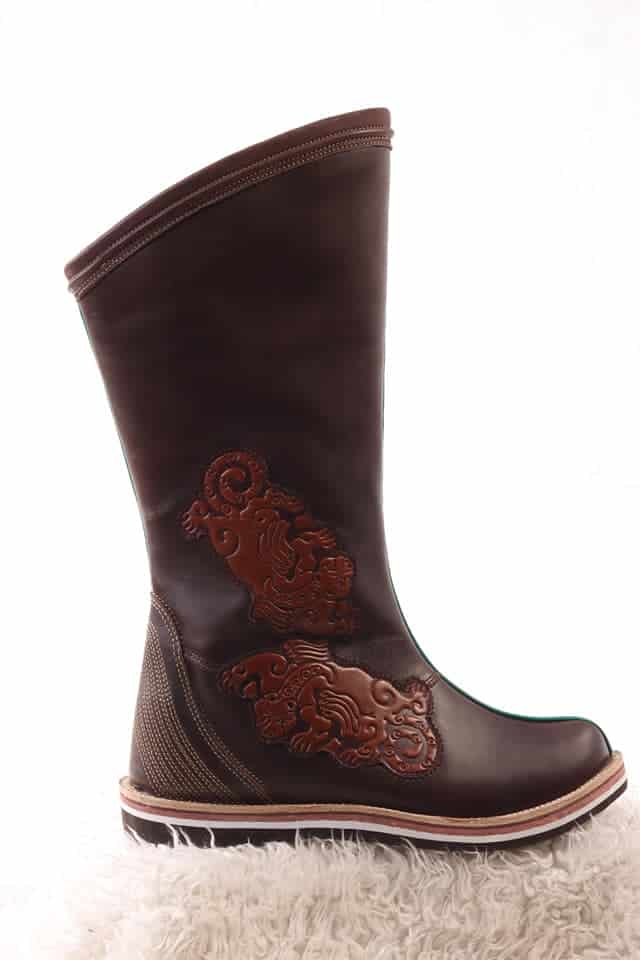 Brown Cowhide Boots