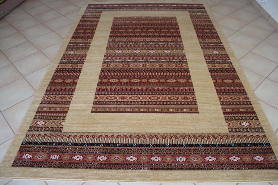 Modern Design Beige Wool Carpet 2 1