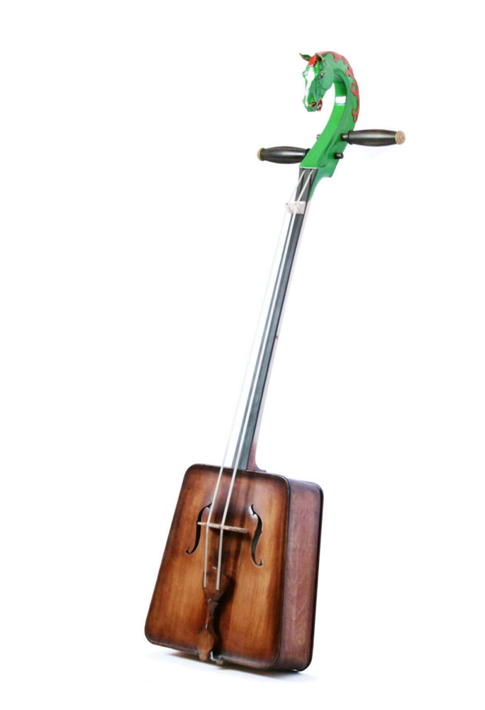 Morin Khuur with Green Head