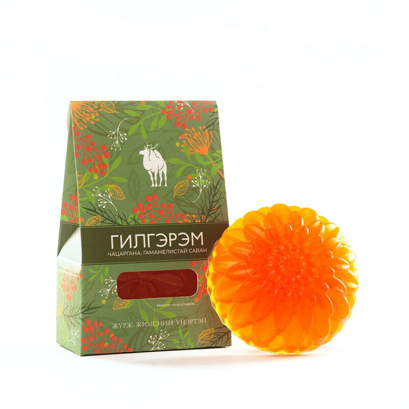 Mongolian Natural Soap with Seabuckthorn Oil 1